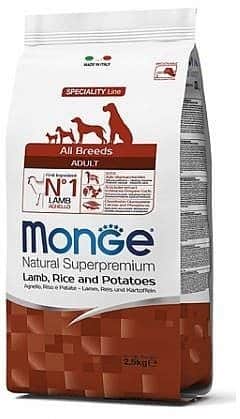 מונג, מזון יבש לכלבים בוגרים כבש 12 ק"ג Monge