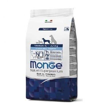 מונג' לכלב מדיום בוגר - עוף 12 ק"ג