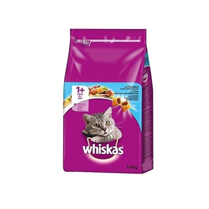 מזון יבש לחתולים וויסקס בטעם טונה 3.7 ק"ג Whiskas dry food tuna