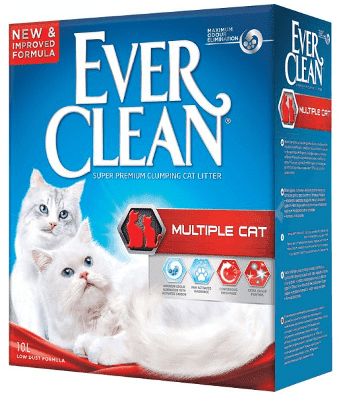 אוור קלין חול אדום מתגבש למספר חתולים 10 ליטר Ever Clean Multiple Cat