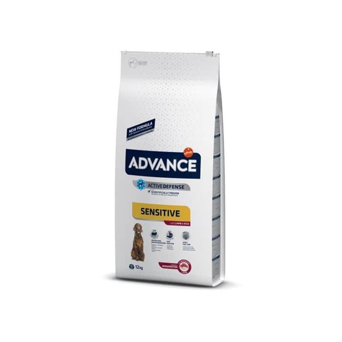 אדוונס מזון יבש לכלב בוגר כבש 12 ק"ג Advance Lamb&Rice Formula Dry Food For Adult Dog