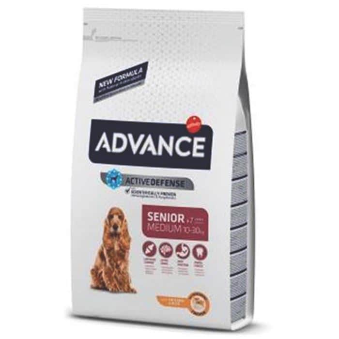 אדוונס מזון יבש לכלב מבוגר מגזע בינוני עוף 12 ק"ג Advance Chicken&Rice Formula Dry Food For Medium Adult 7+ Dog