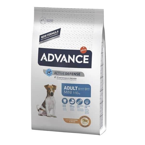 אדוונס מזון יבש לכלב בוגר מגזע קטן עוף 7.5 ק"ג Advance Chicken&Rice Formula Dry Food For Small Adult Dog