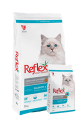 ריפלקס דגים סטריילייזד מזון לחתול בוגר 15 ק"ג