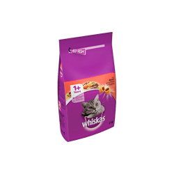 מזון יבש לחתולים וויסקס בטעם בקר 3.7 ק"ג Whiskas dry food beef