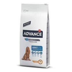 אדוונס מזון יבש לכלב בוגר מגזע בינוני עוף 14 ק"ג Advance Chicken&Rice Formula Dry Food For Medium Adult Dog