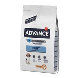 אדוונס מזון יבש לכלב בוגר מגזע בינוני לייט עוף 12 ק"ג Advance Chicken&Rice Light Formula Dry Food For Medium Adult Dog