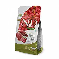 N&D אן די 1.5 ק"ג מזון יבש ללא דגנים לחתולים בוגרים בטעם ברווז וקינואה (יורנרי)