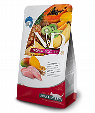 N&D אן די 5 ק"ג מזון יבש לחתולים בוגרים בטעם עוף (טרופיקל)